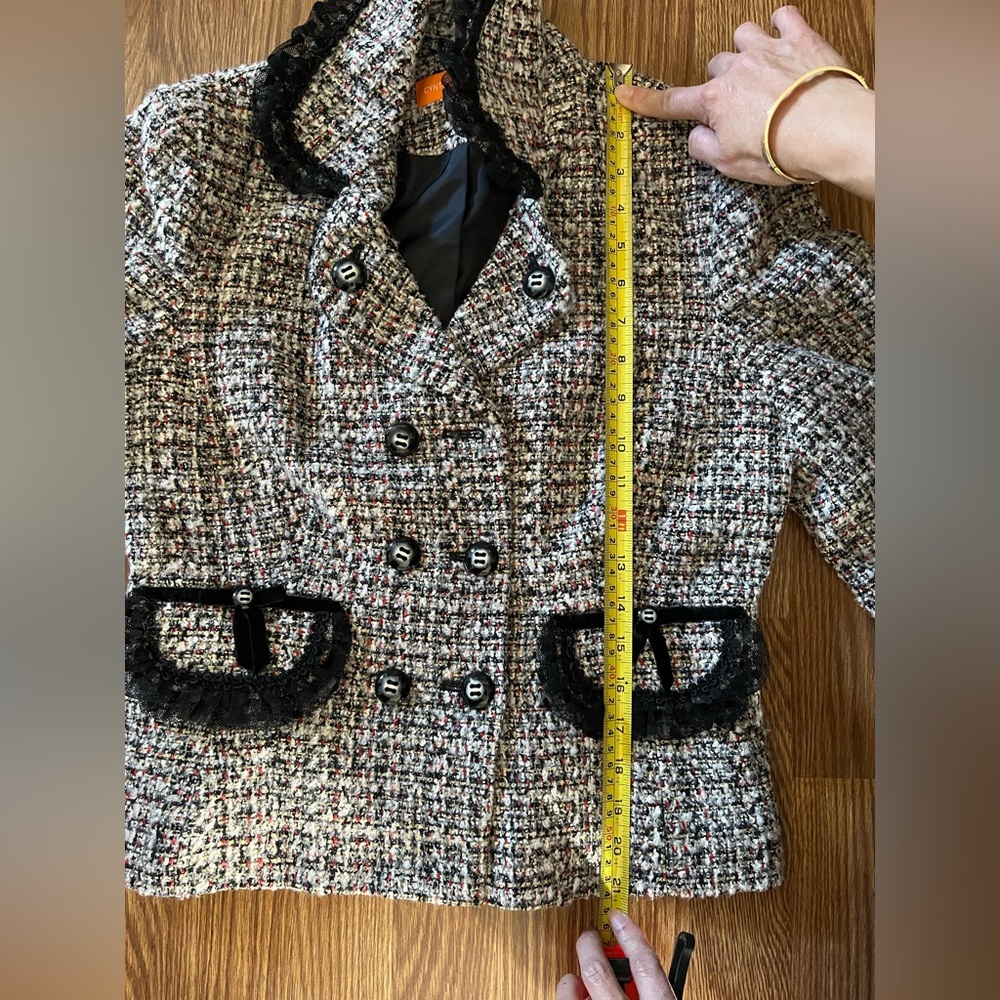 Cynthia Steffe Tweed Multicolor Blazer & Skirt Set - Picture 12 of 14